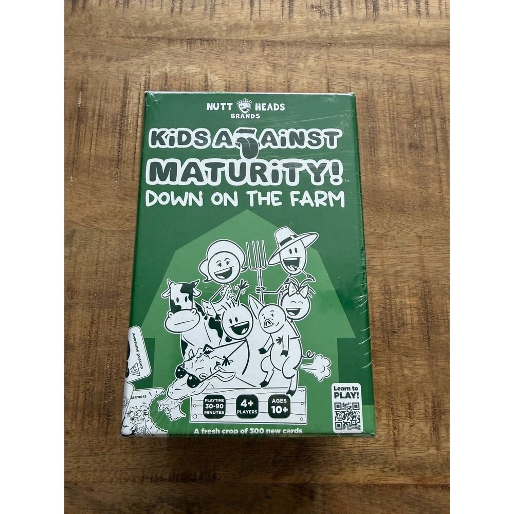 NIB Kids Against Maturity Down on the Farm Stand-Alone Card Game Sealed 300 Card